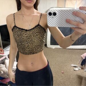 SHEIN Leopard Print Crop Top